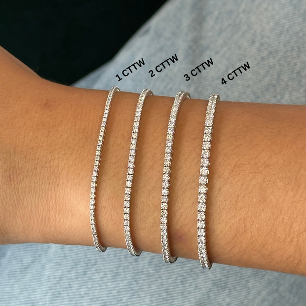 Bezel-Set Pear Diamond Tennis Bracelet – Ring Concierge